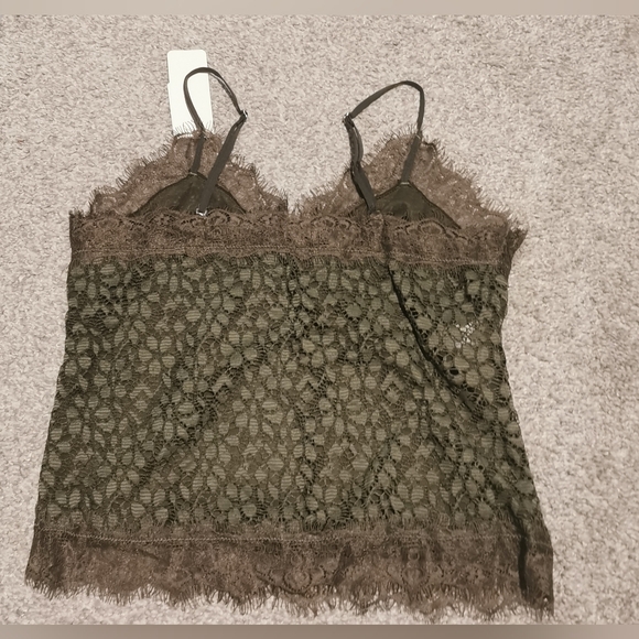 NWT Leonisa green lace cami bralette bra top size Medium - Picture 2 of 6